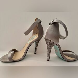 Betsey Johnson crystal heel sandals